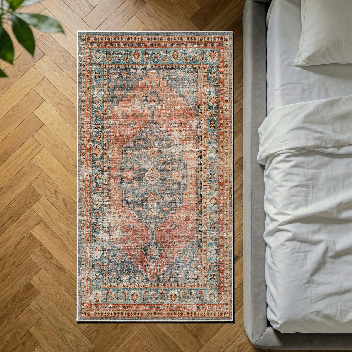 Calmere - Vintage Washable Kitchen Rug - 80x150cm
