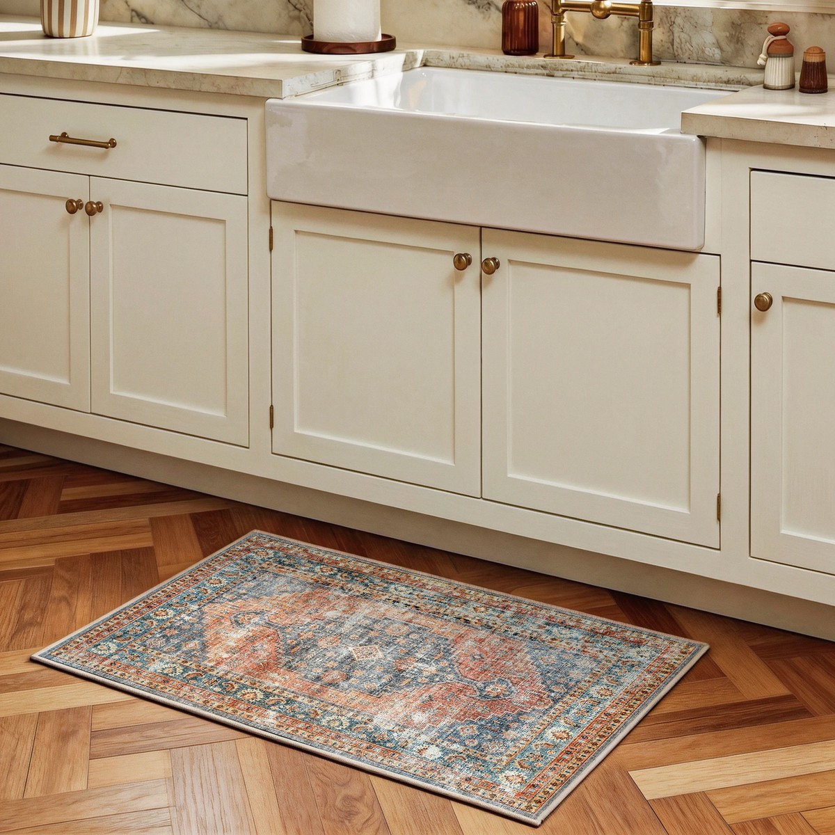 Calmere - Vintage Washable Small Rug - 60x90cm