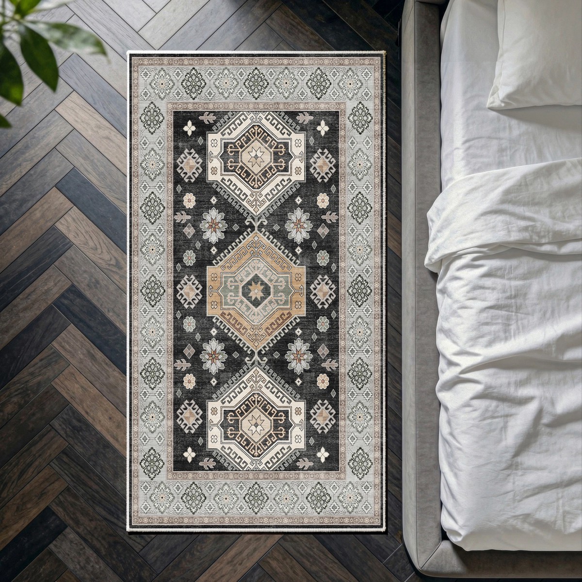 Duskra - Persian Washable Kitchen Rug - 80x150cm