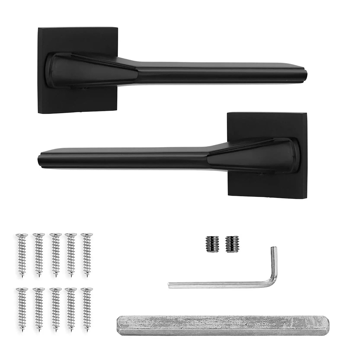 Pera Internal Door Handles - Matt Black