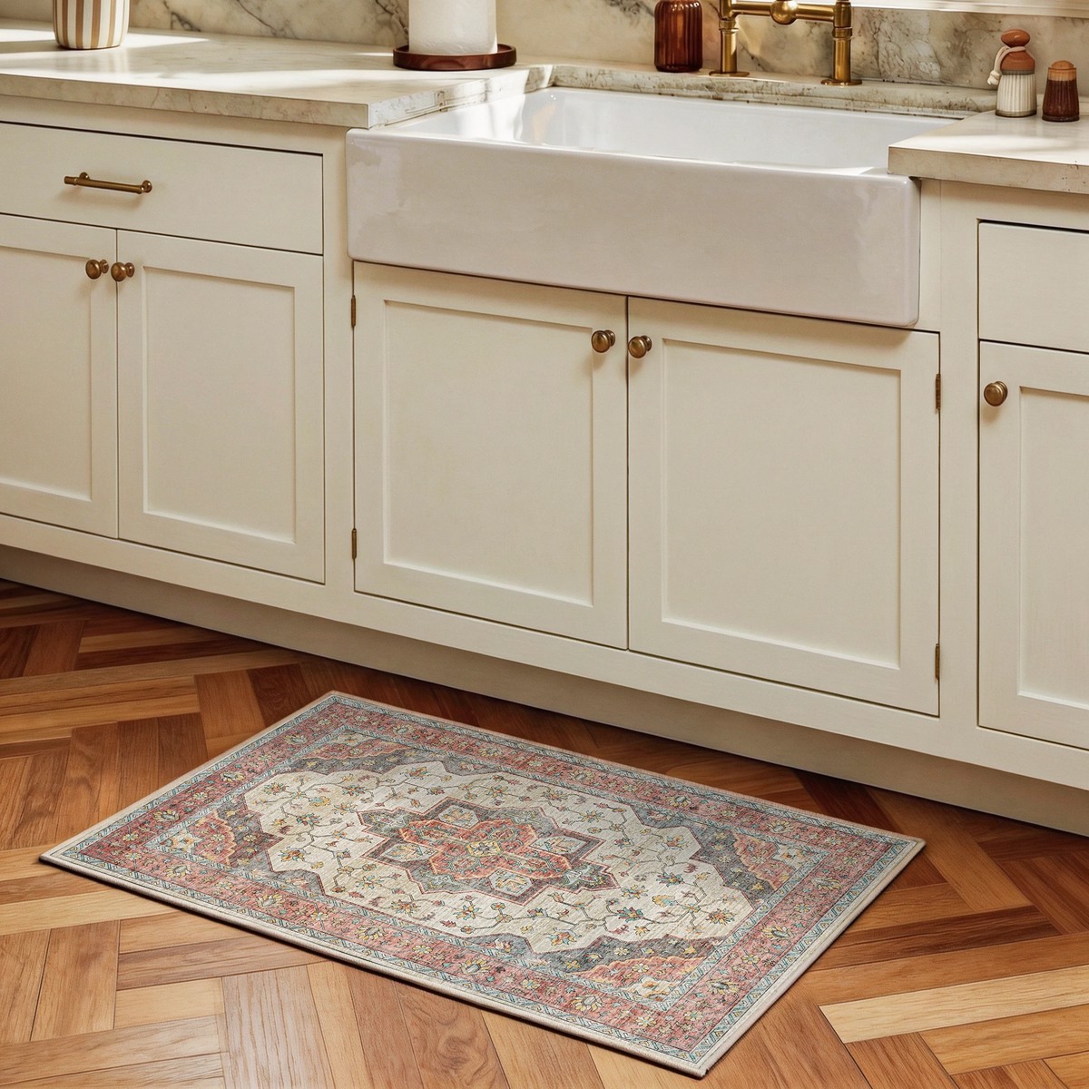 Solora - Persian Washable Bathroom Rug - 60x90cm