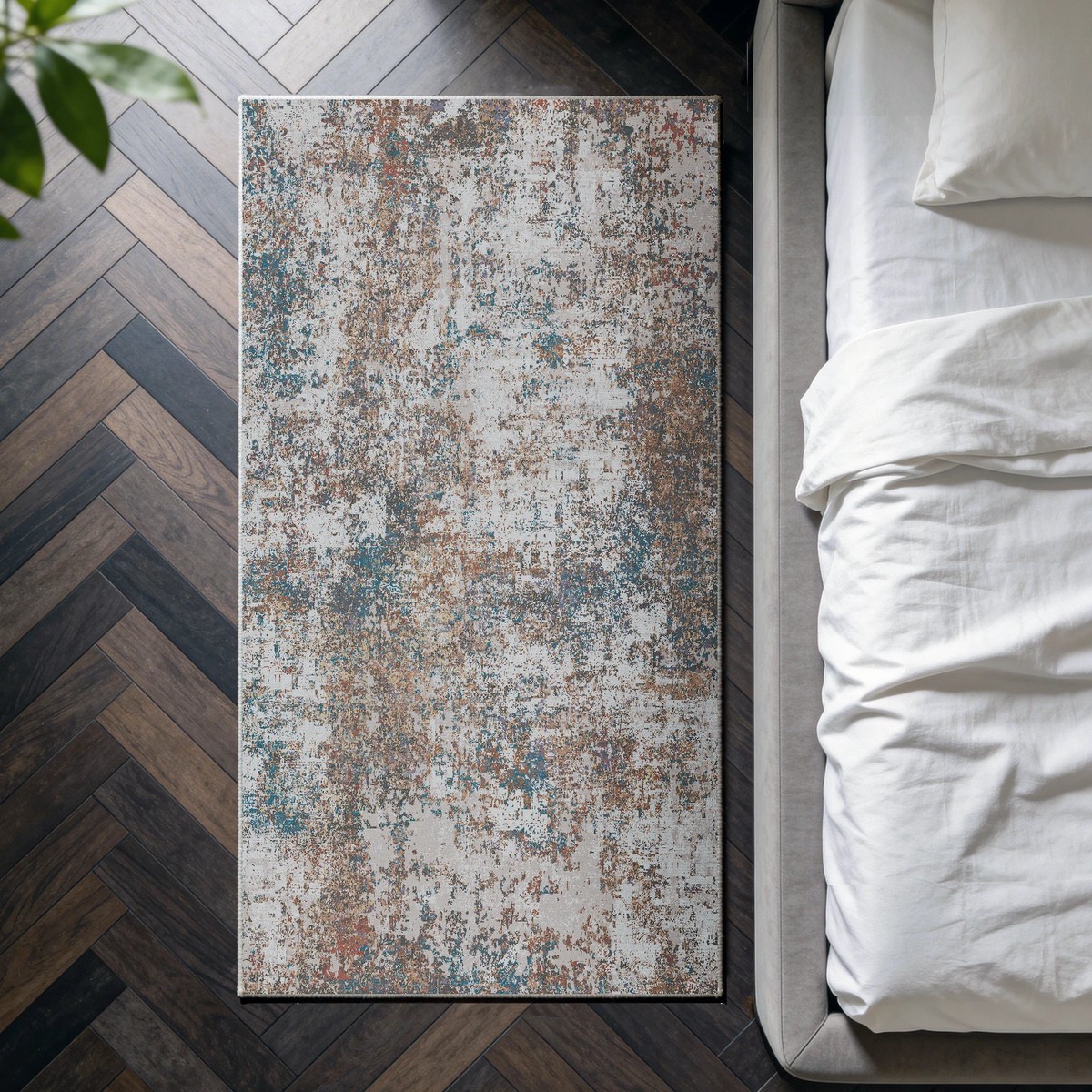 Trivon - Abstract Washable Small Rug - 80x150cm