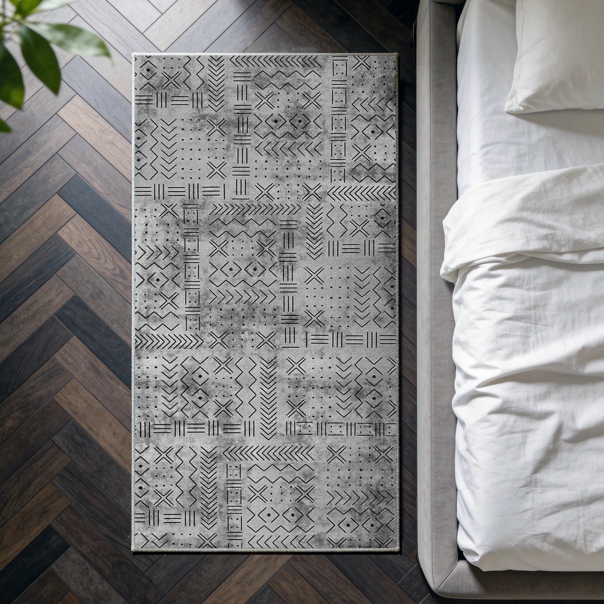 Velano - Geometric Washable Kitchen Rug - 80x150cm