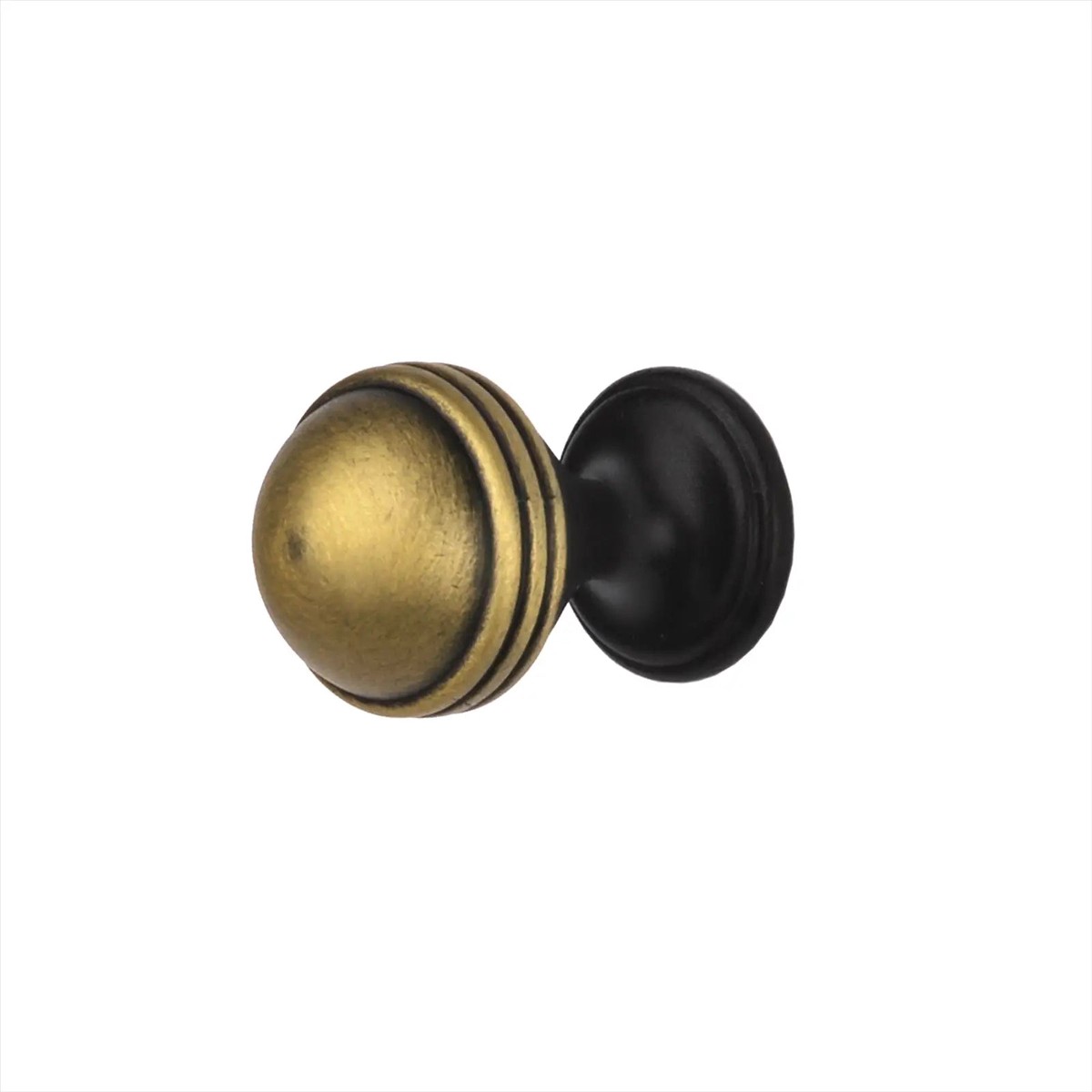 Collier - Round Cabinet Knob - Antique Brass