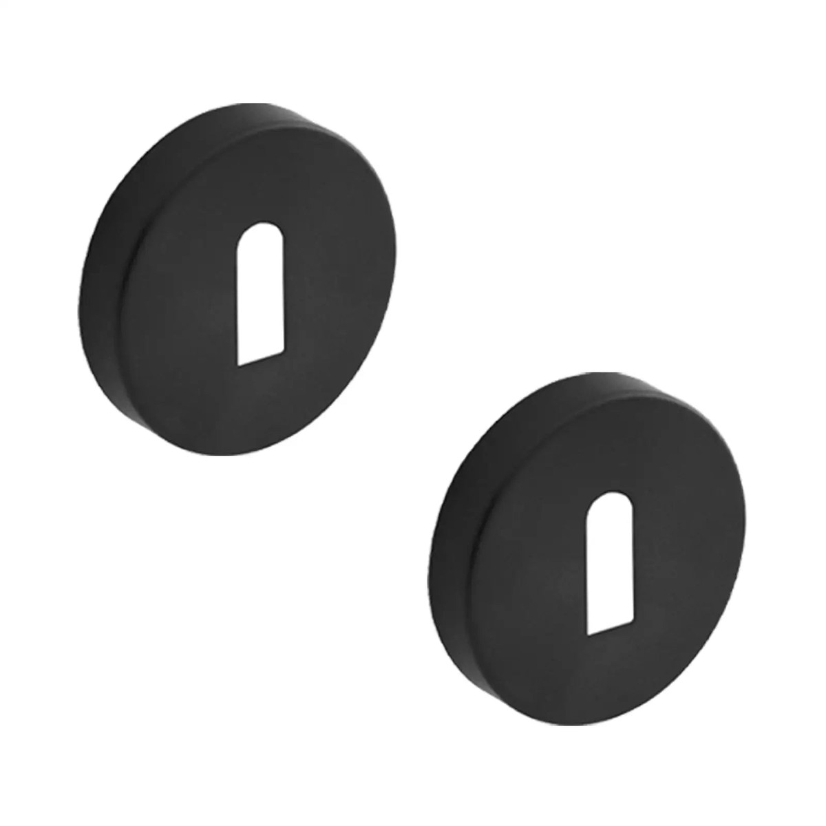 Keyhole Cover Escutcheon - Matt Black
