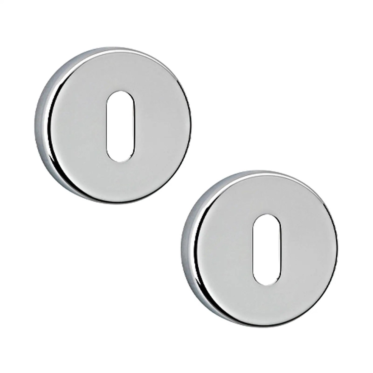 Keyhole Cover Escutcheon - Polished Chrome