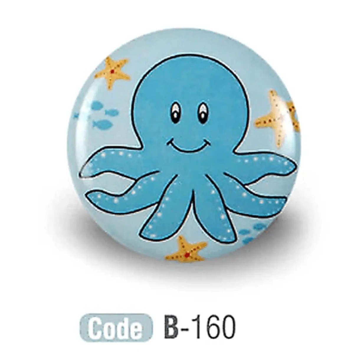 Octopus Kids Colourful Ceramic Cupboard knob