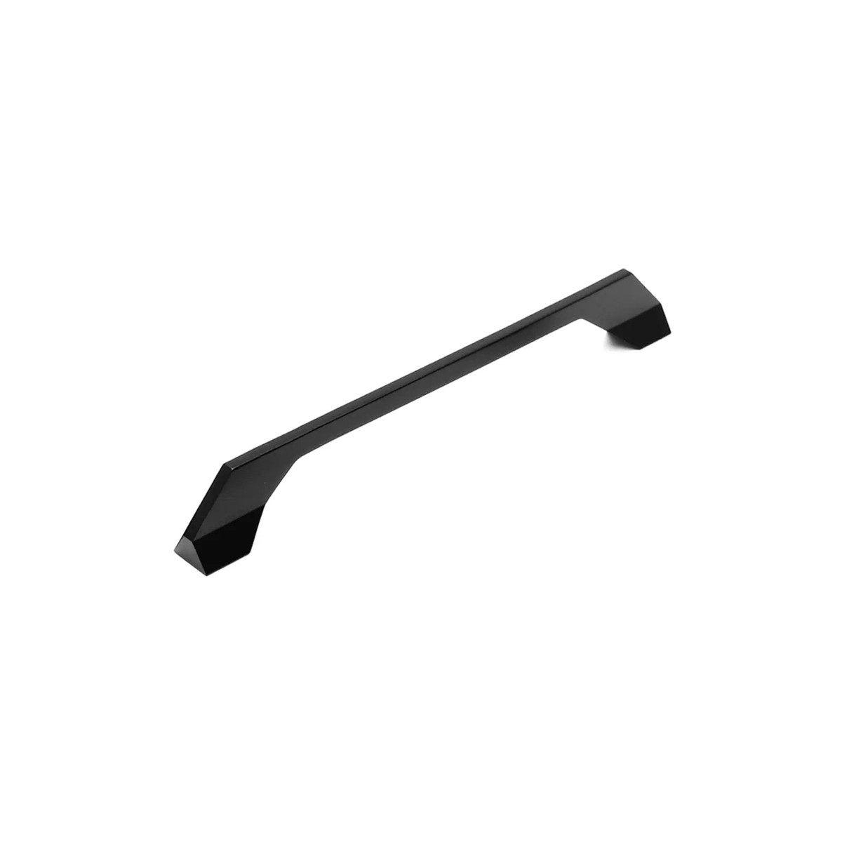 Veniero - D Shaped Wardrobe Door Handle - Matt Black