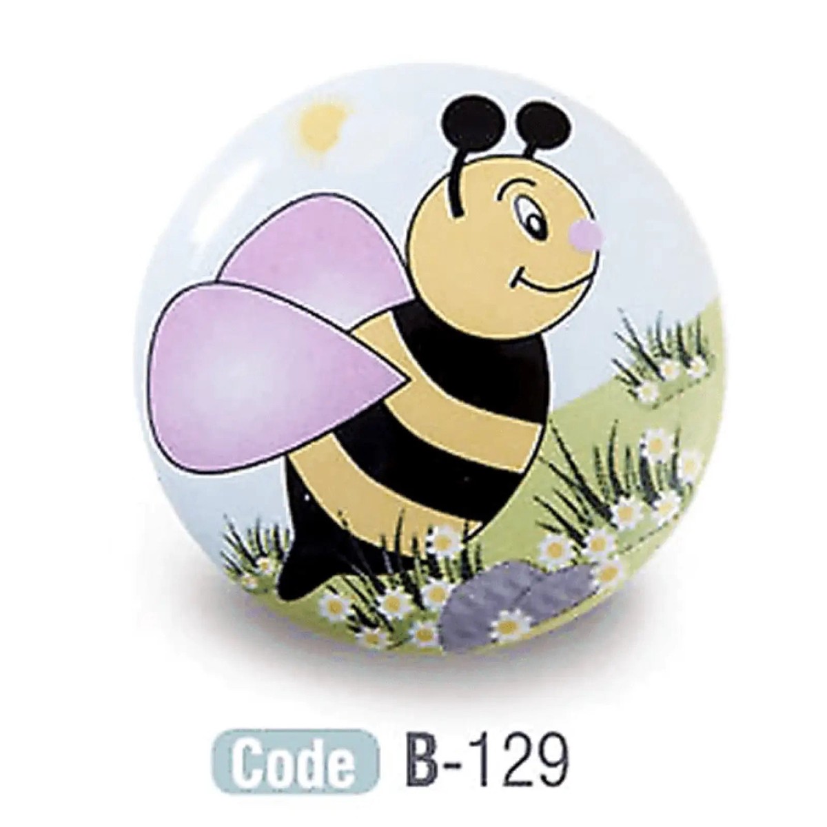 Bee Kids Ceramic Cabinet Knobs Porcelain
