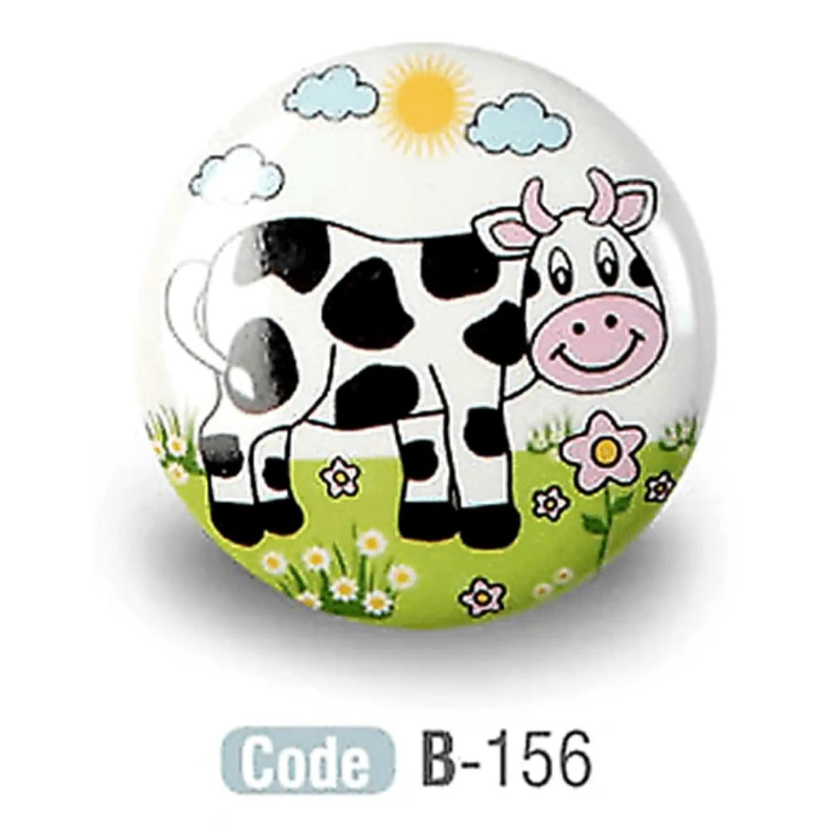 Kids Sheep Ceramic Cupboard Knobs Porcelain