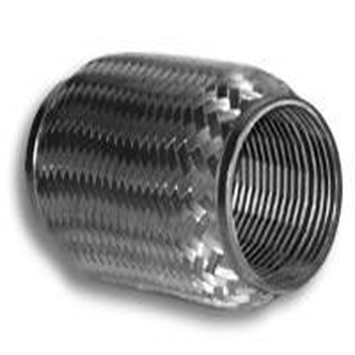 Vibrant SS Flex Coupling with Inner Braid Liner 2.25in inlet/outlet x 4in flex length