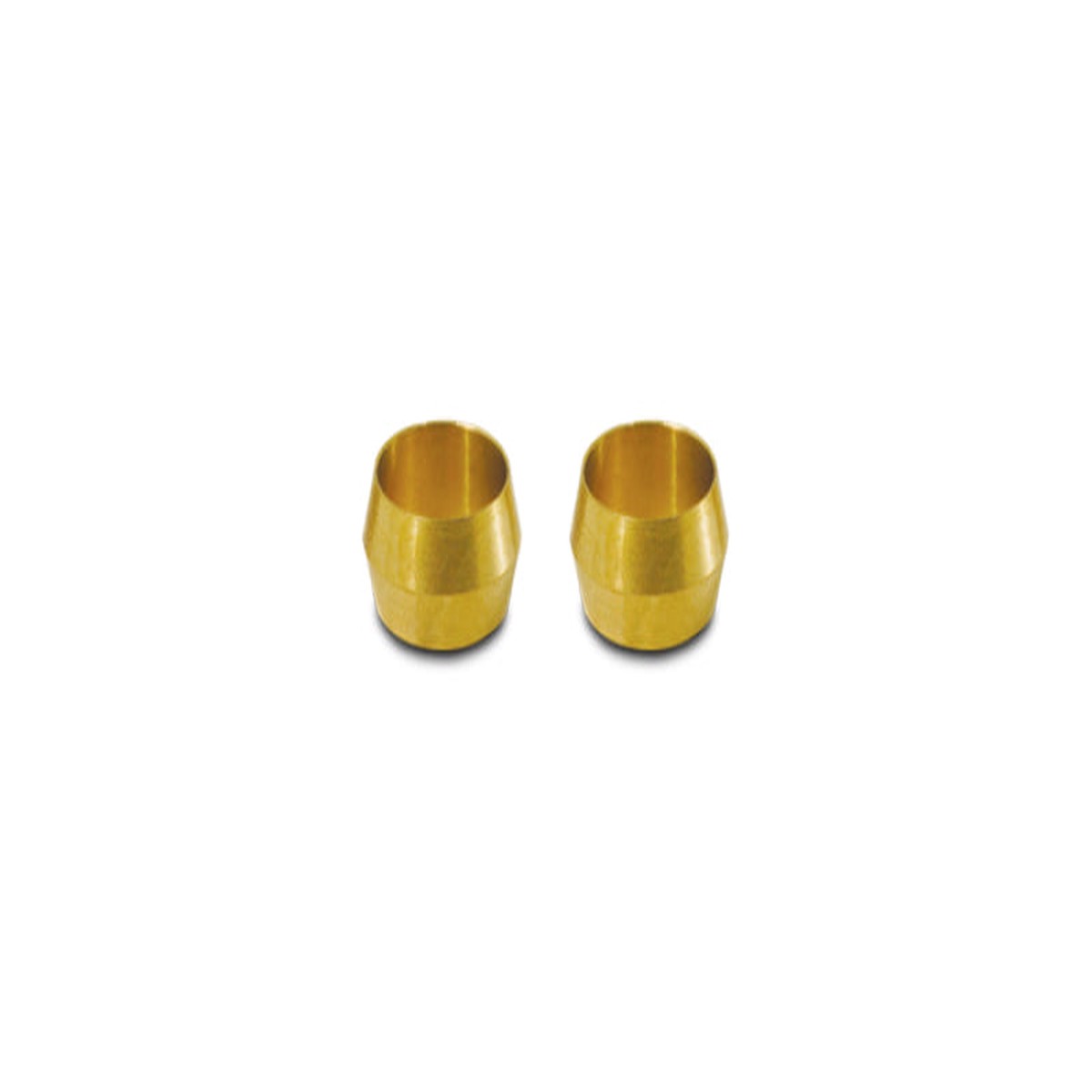 Vibrant 5/8in Brass Olive Hardline Tubing Inserts (2 Pack)