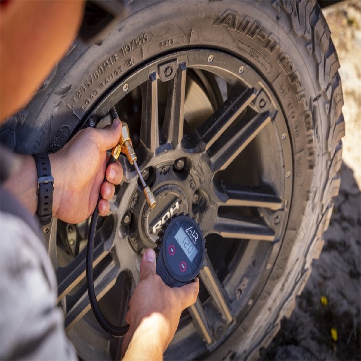 ARB E-Z Deflator Digitale Meter met verlengde klep