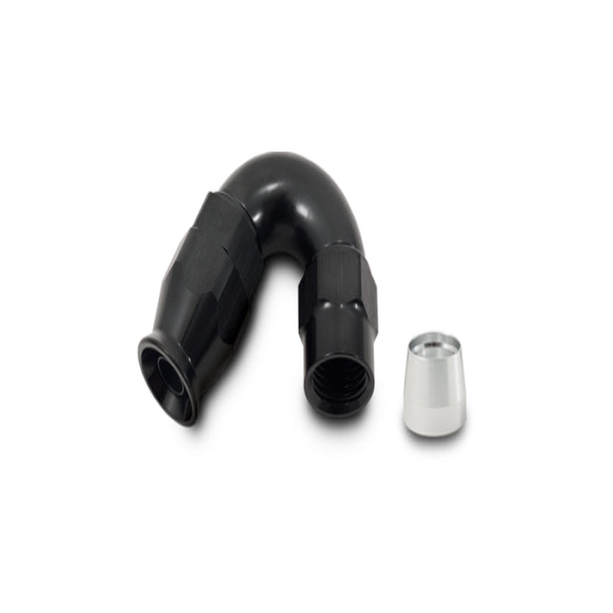 Vibrant 150 Degree High Flow Hose End Fitting for PTFE Lined Hose -12AN