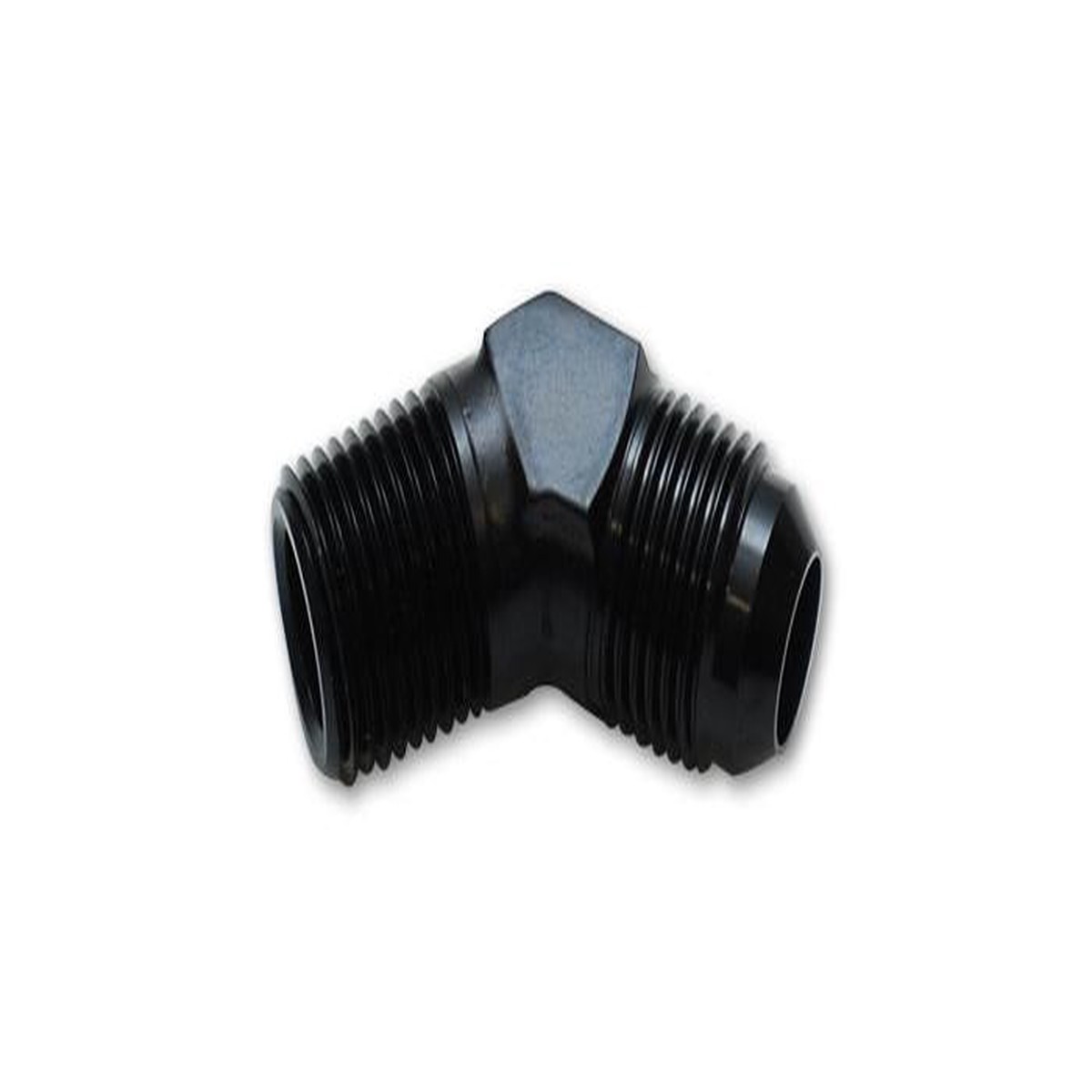Vibrant -4AN Bulkhead Adapter Tee Fitting - Anodized Black Only