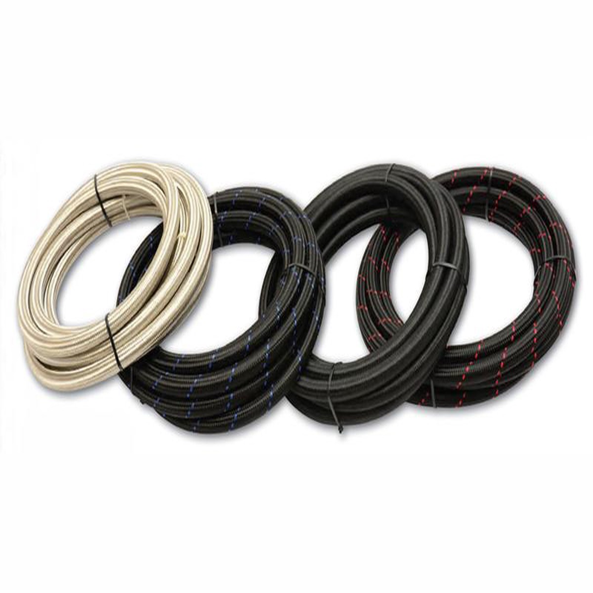 Vibrant -12 AN SS Braided Flex Hose (20 foot roll)