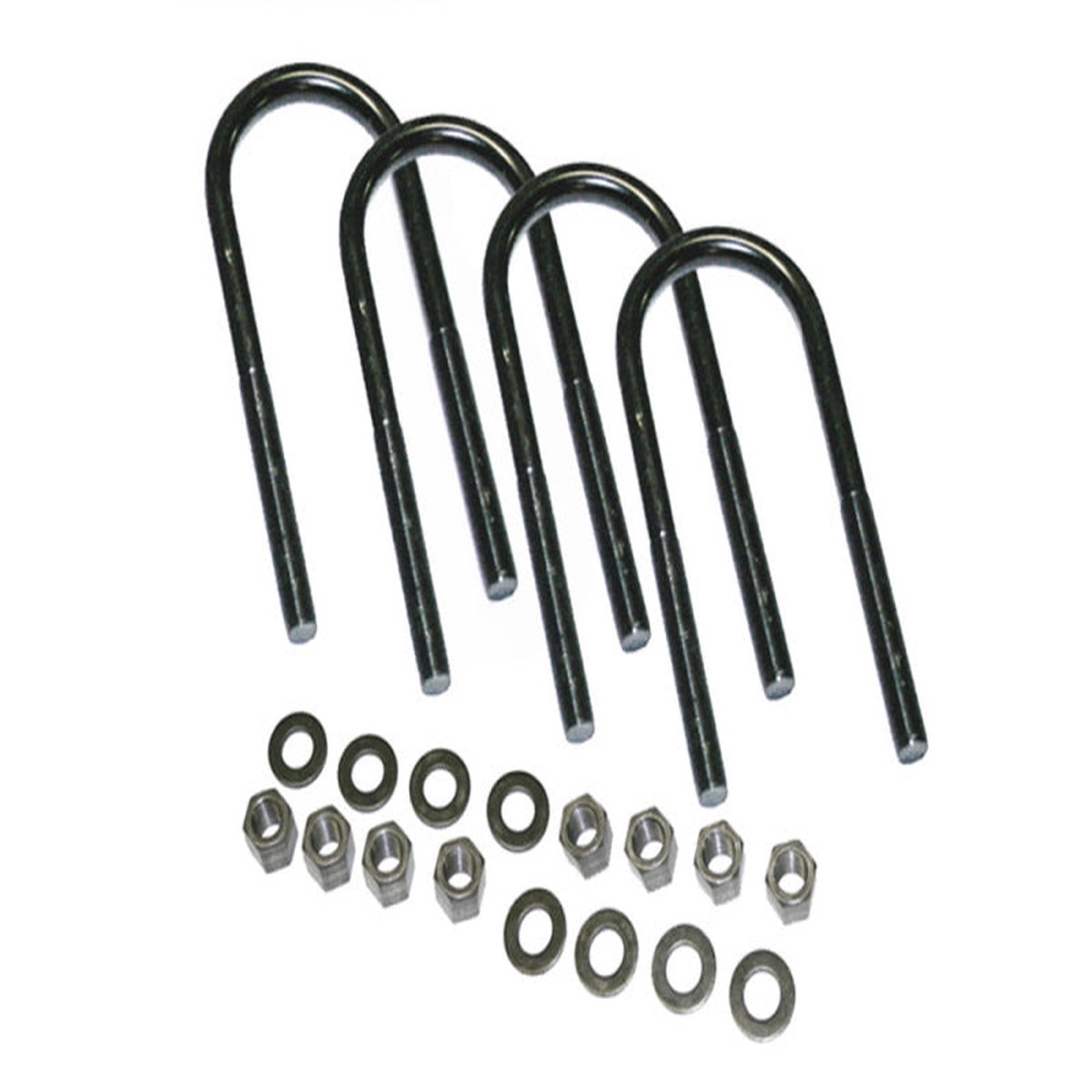 Superlift U-Bolt 4 Pack 1/2x2-3/4x6 - Round w/ Hardware