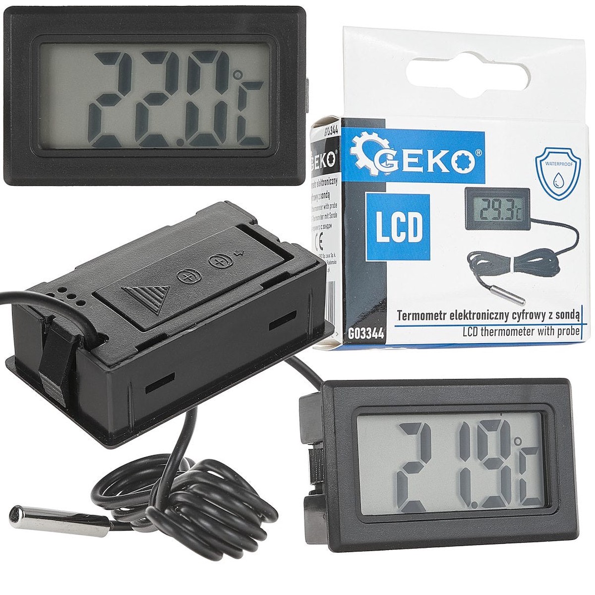 LCD-termomeeter anduriga