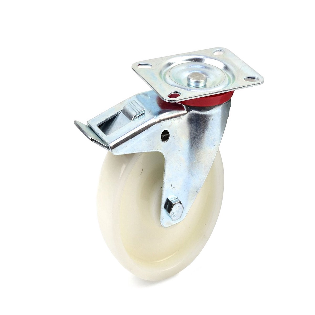 Prleva plaadiga ratastekandur piduriga 125 mm PP