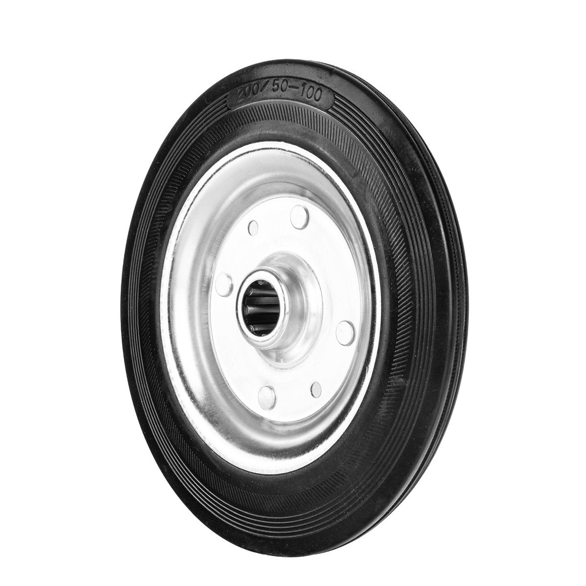 Teras-kummist ratas 200 mm, 150 kg