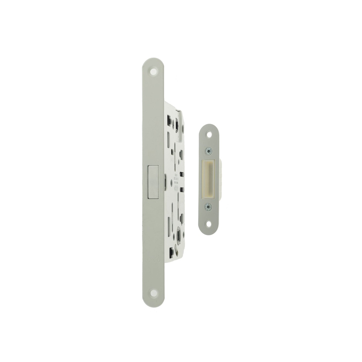 AGB Polaris 2XT Magnetic Bathroom Lock 50mm backset - White