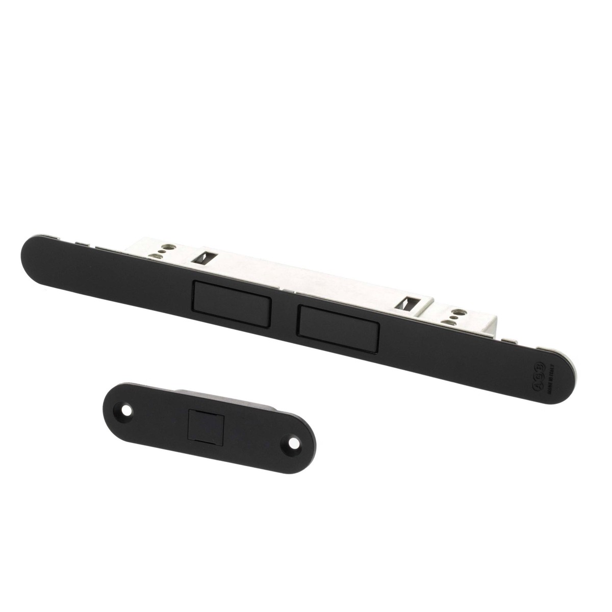 AGB Touch Adjustable Magnetic Door Catch - Matt Black