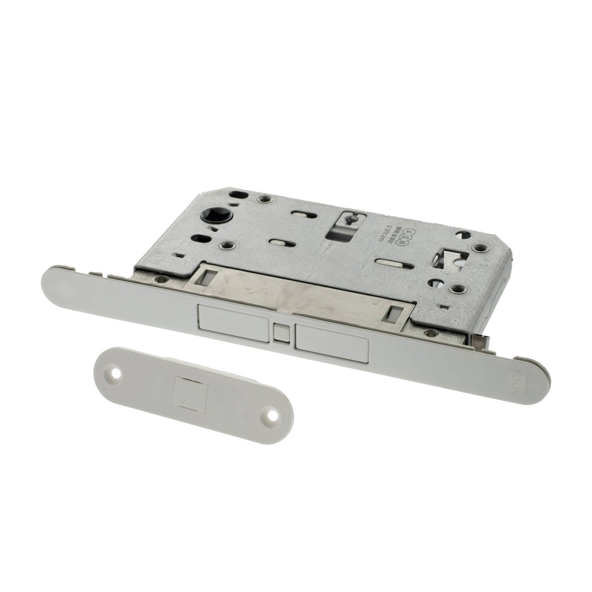 AGB Touch Magnetic Door Catch Bathroom Lock - White