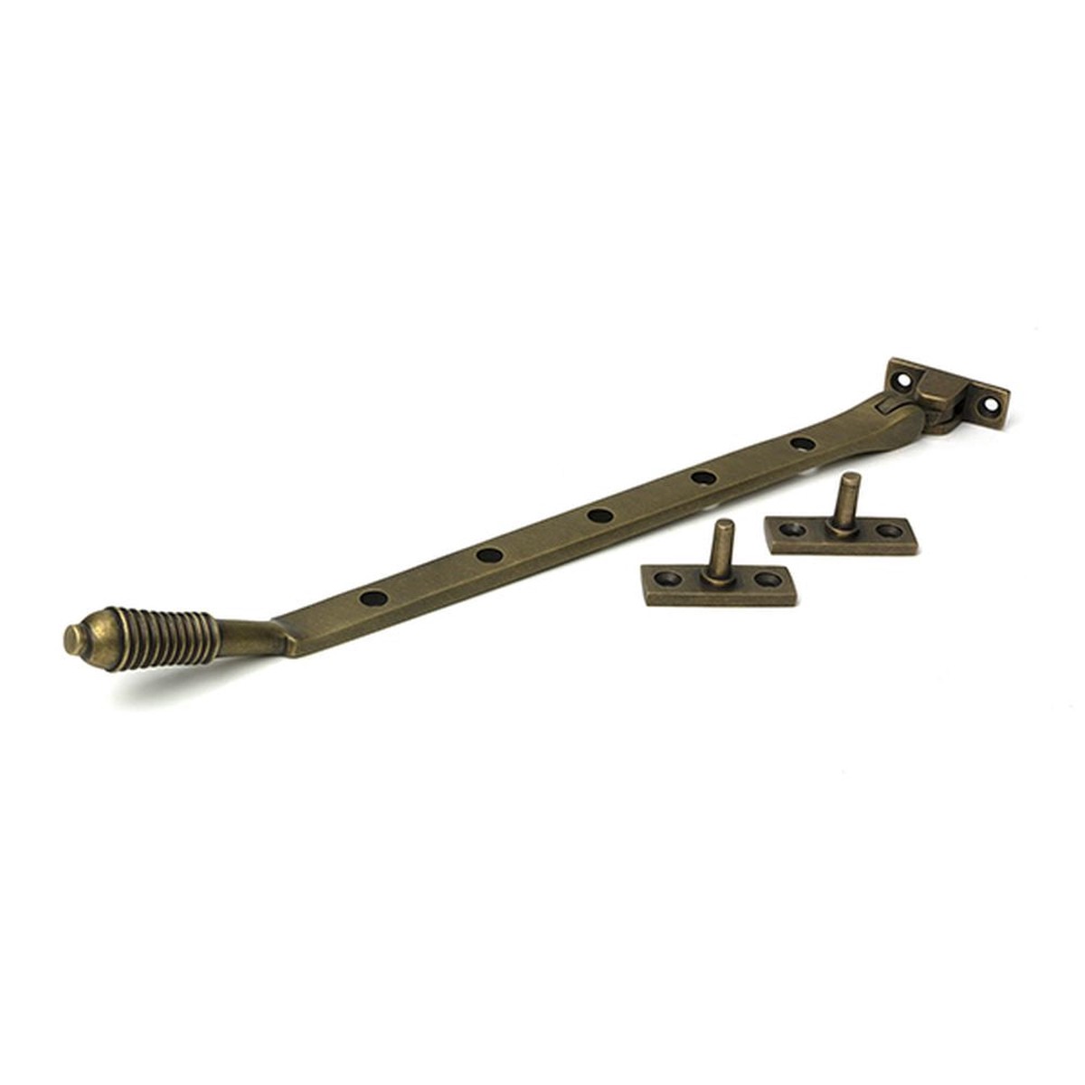 From The Anvil - Burnished Brass 12" Reeded Stay