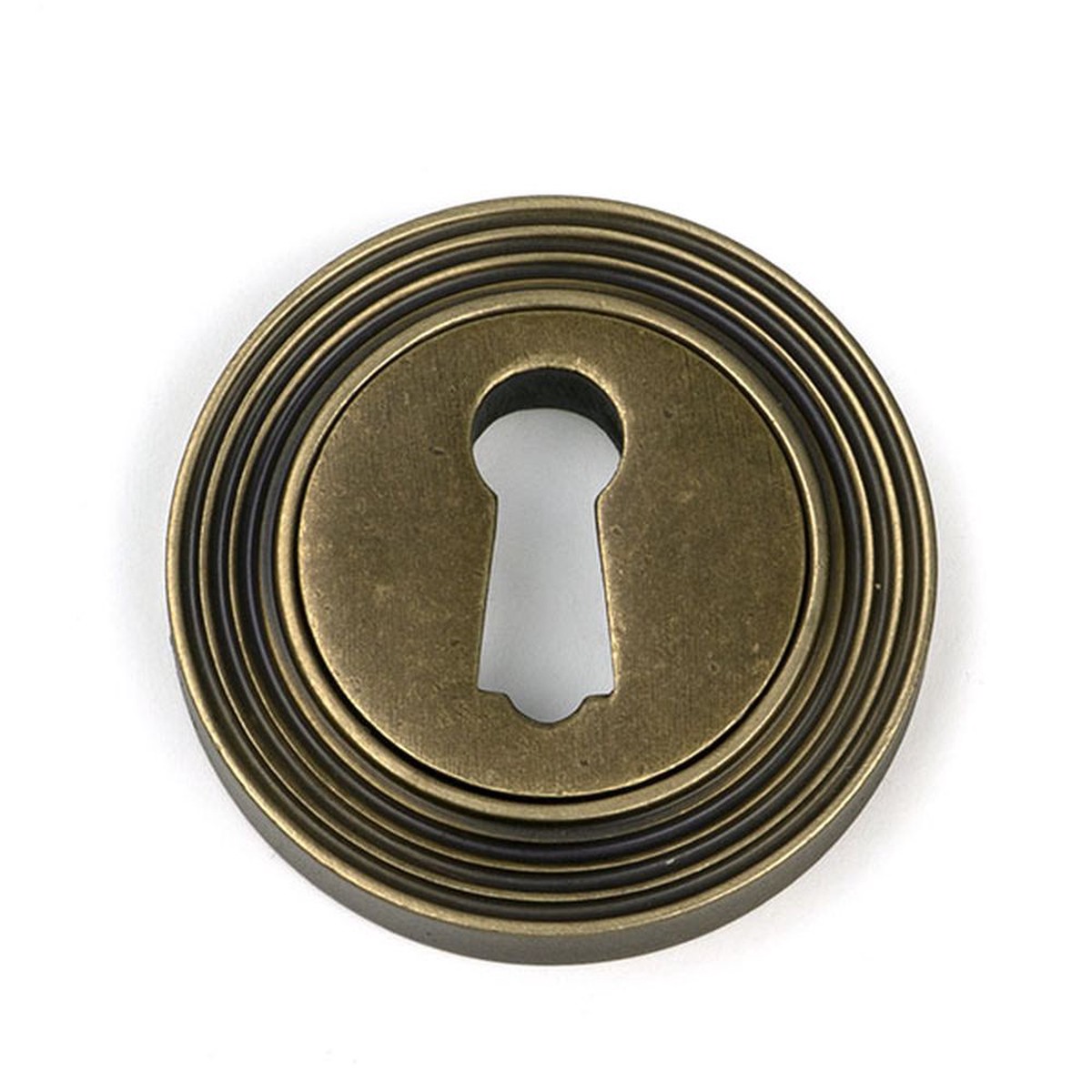From The Anvil - Burnished Brass Round Escutcheon (Beehive)