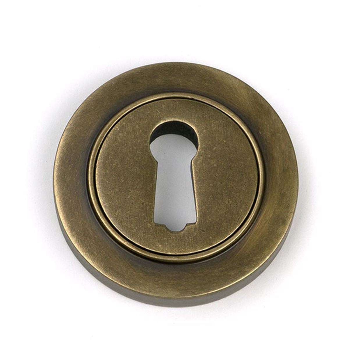 From The Anvil - Burnished Brass Round Escutcheon (Plain)