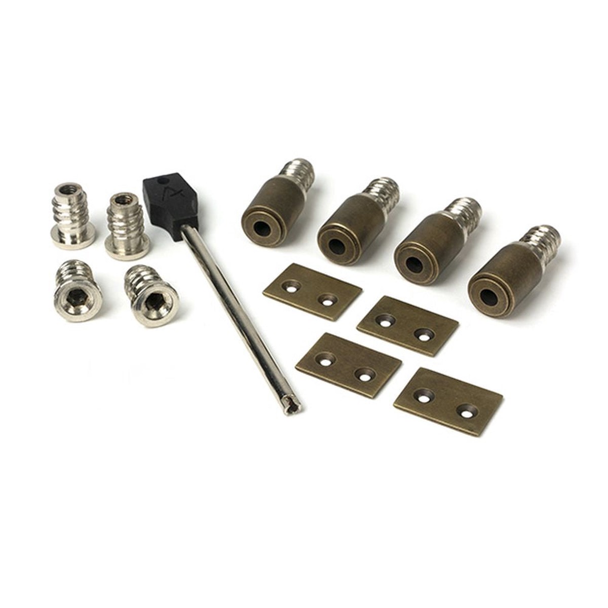 From The Anvil - Burnished Brass Secure Stops (Pack of 4)