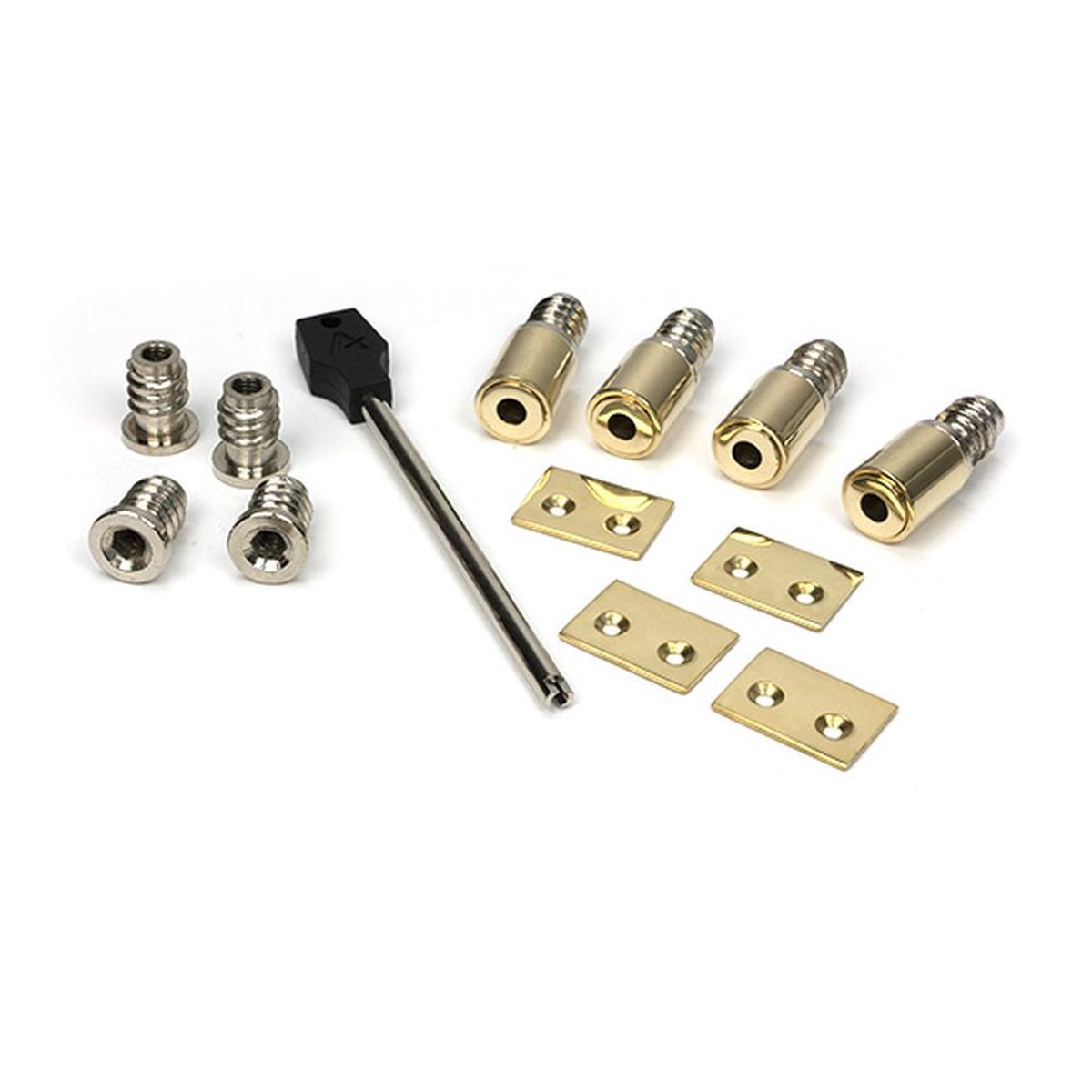 From The Anvil - Polished Brass Secure Stops (Pack of 4)
