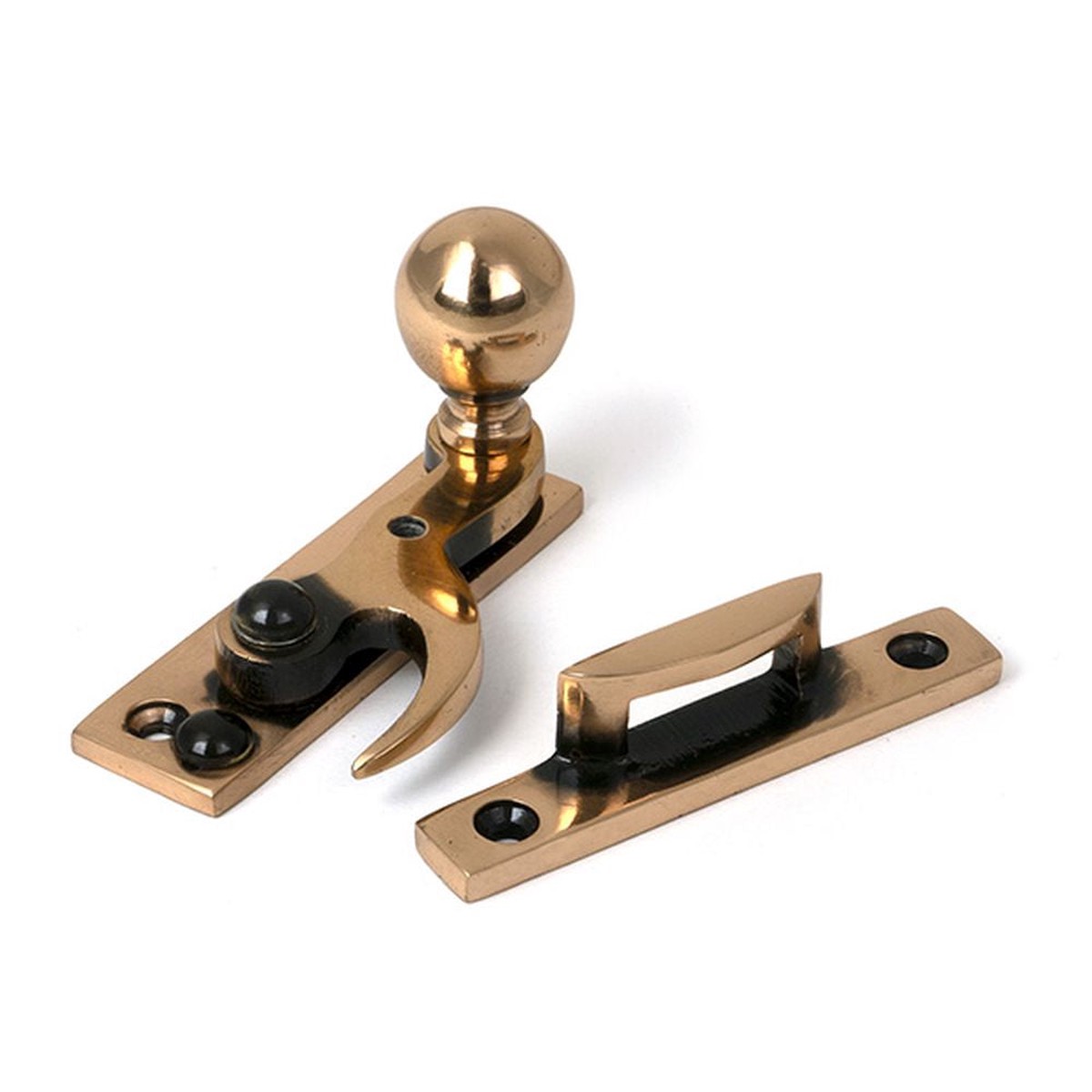From The Anvil - Polished Bronze Sash Hook Fastener