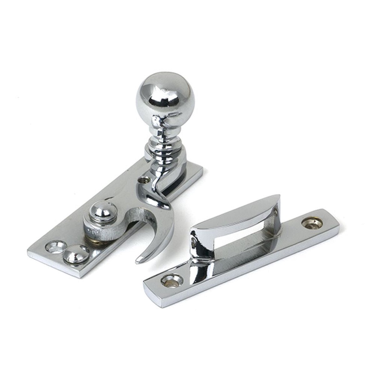 From The Anvil - Polished Chrome Sash Hook Fastener