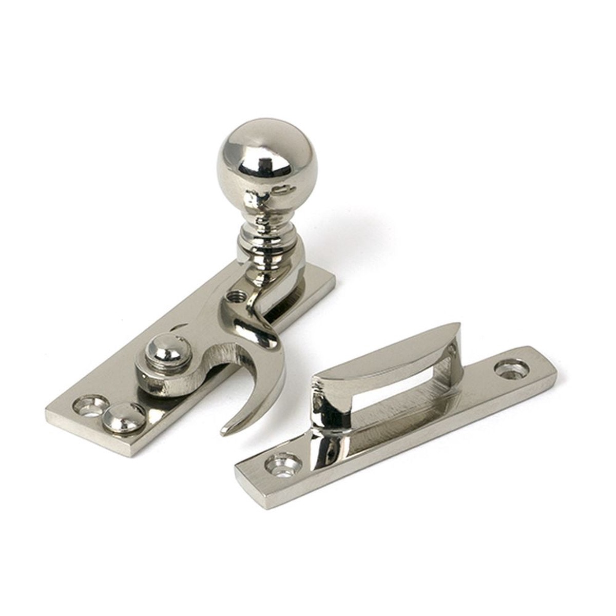 From The Anvil - Polished Nickel Sash Hook Fastener