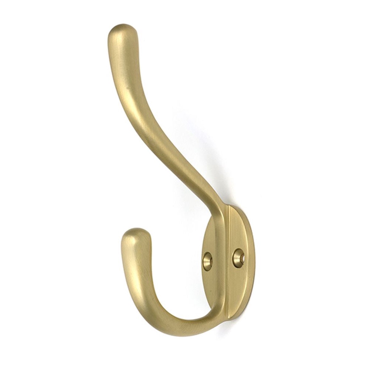 From The Anvil - Satin Brass Newbury Hat & Coat Hook