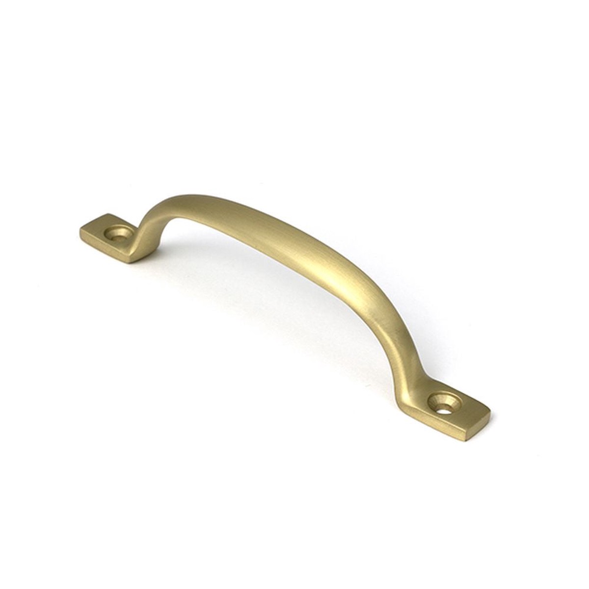 From The Anvil - Satin Brass Slim Sash Pull