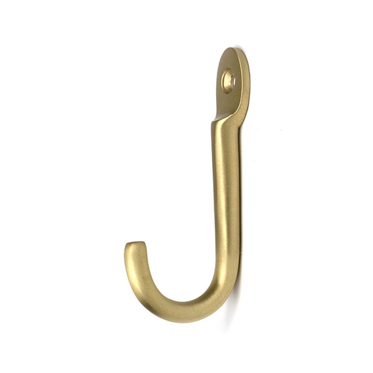 From The Anvil - Satin Brass Traditional Coat Hook