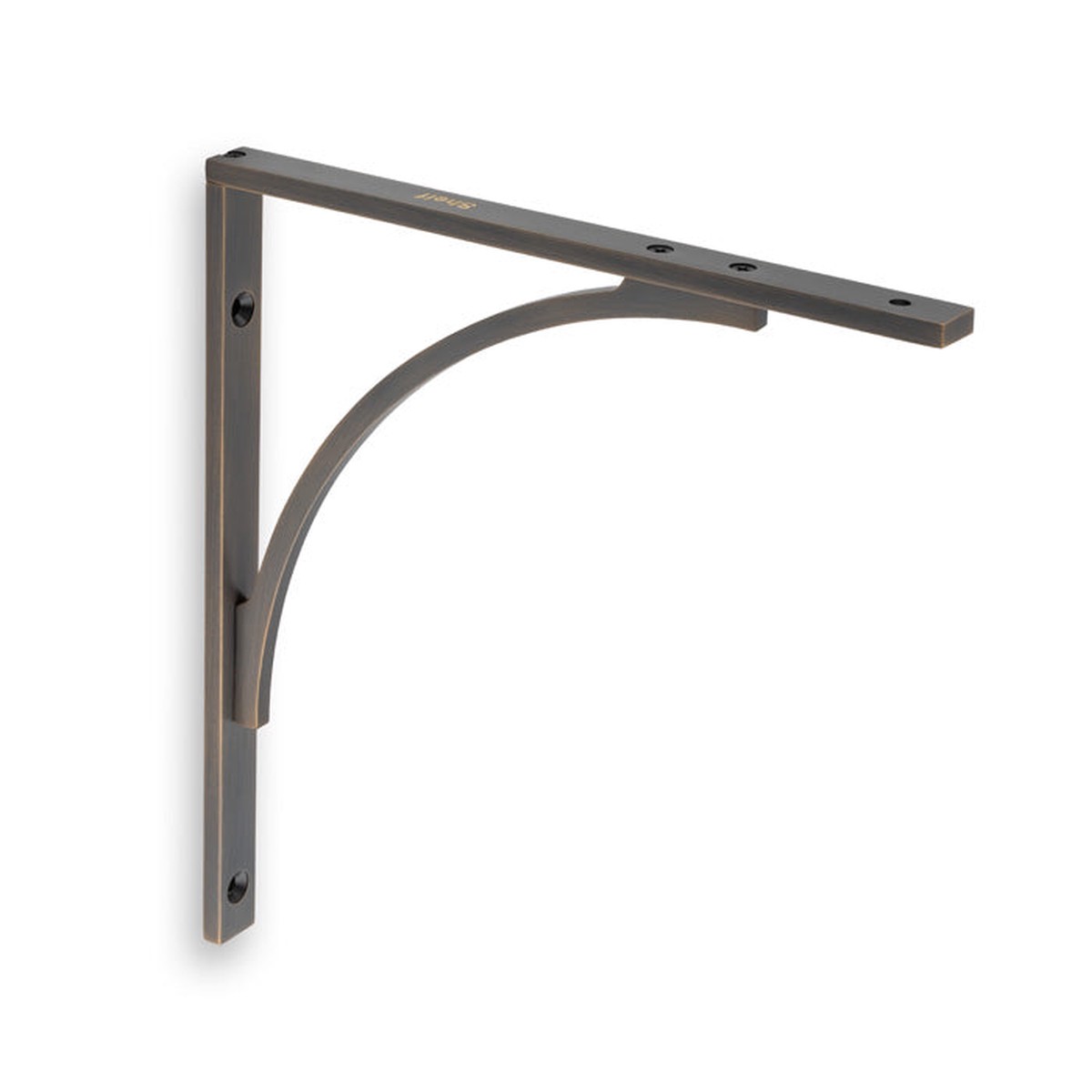 Alexander & Wilks - Eden Solid Brass Shelf Bracket-Antique Brass