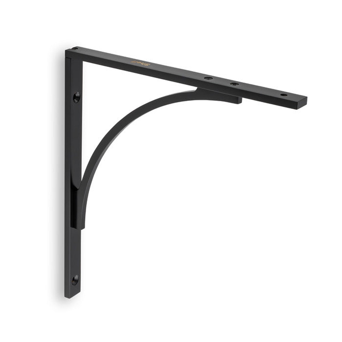 Alexander & Wilks - Eden Solid Brass Shelf Bracket-Black