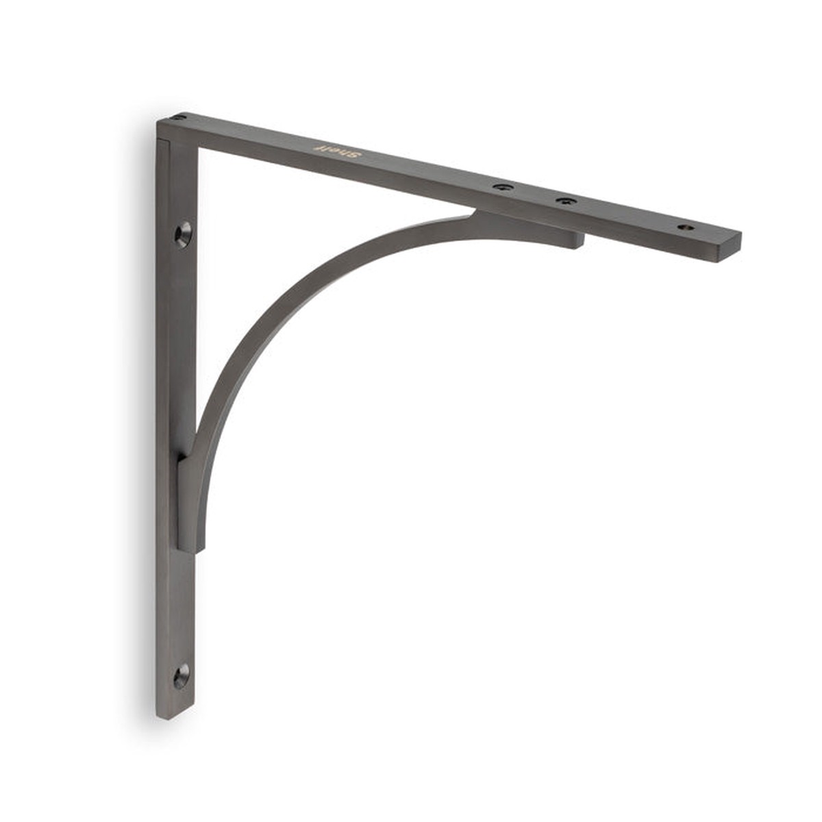 Alexander & Wilks - Eden Solid Brass Shelf Bracket-Dark Bronze PVD
