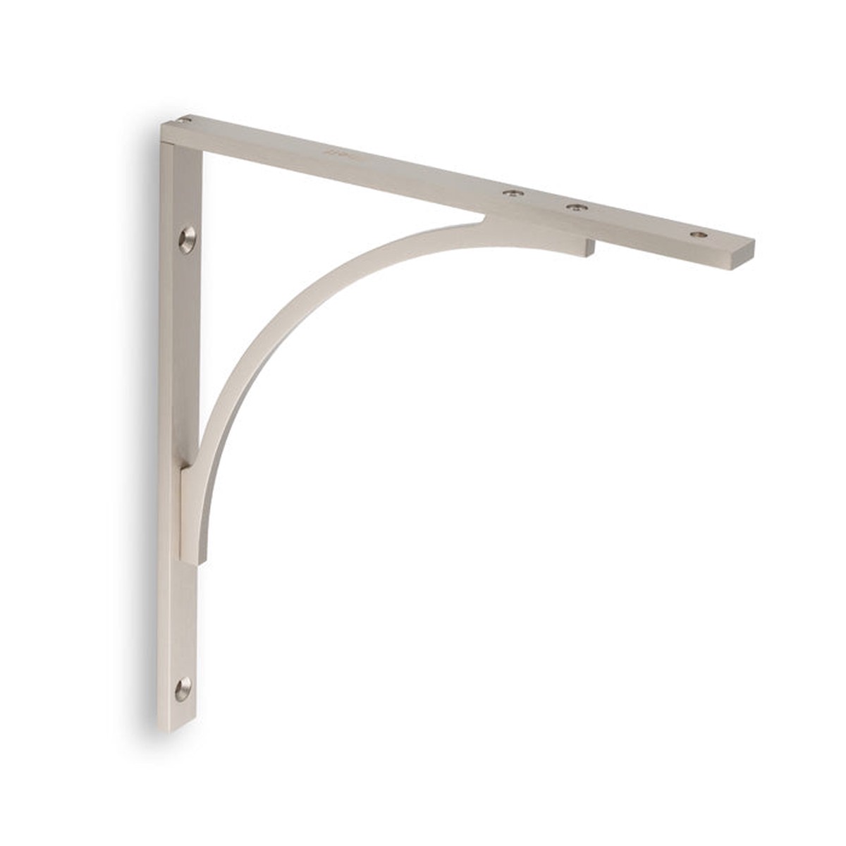 Alexander & Wilks - Eden Solid Brass Shelf Bracket-Satin Nickel