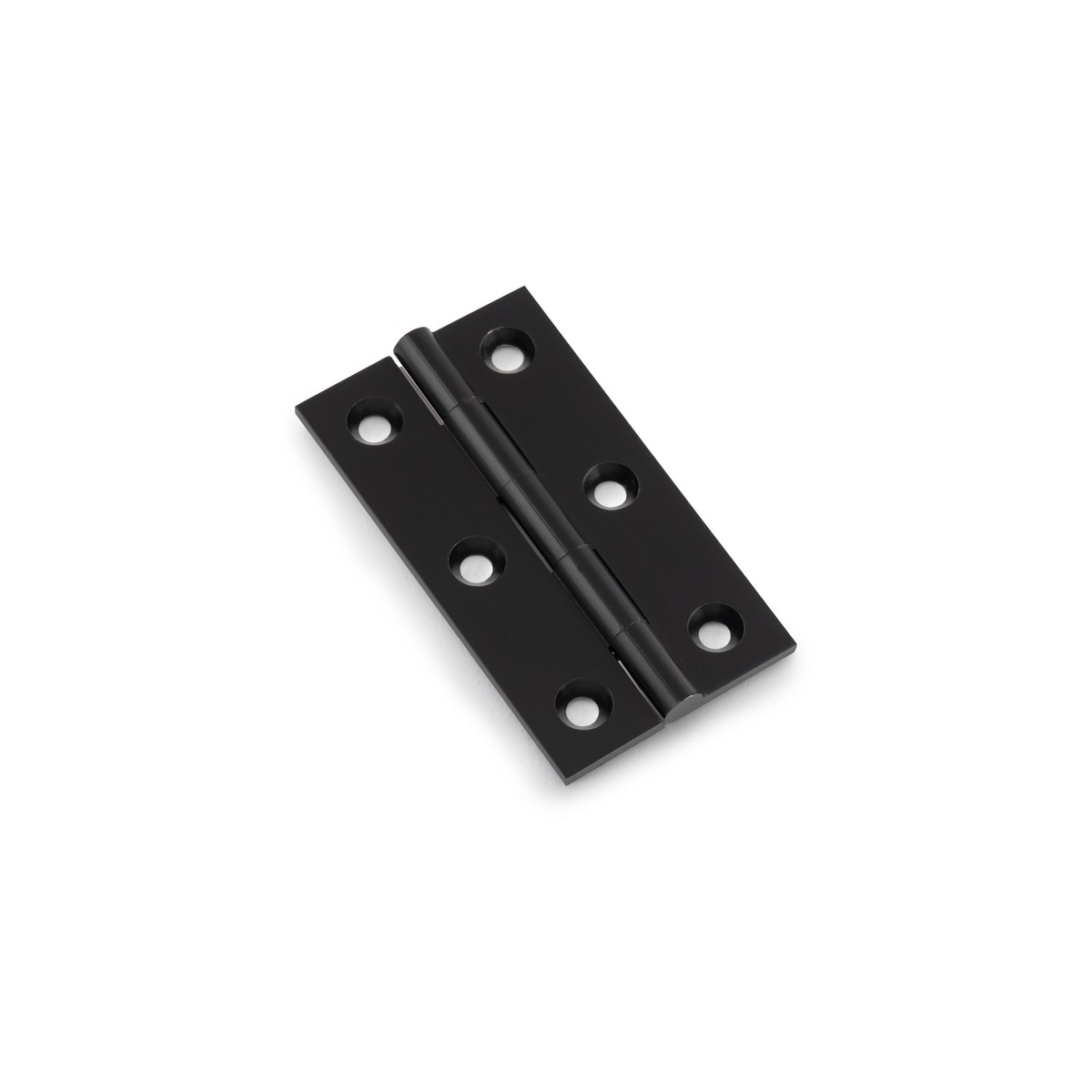 Alexander & Wilks - Heavy Pattern Solid Brass Cabinet Butt Hinge - Pair-Black-64mm