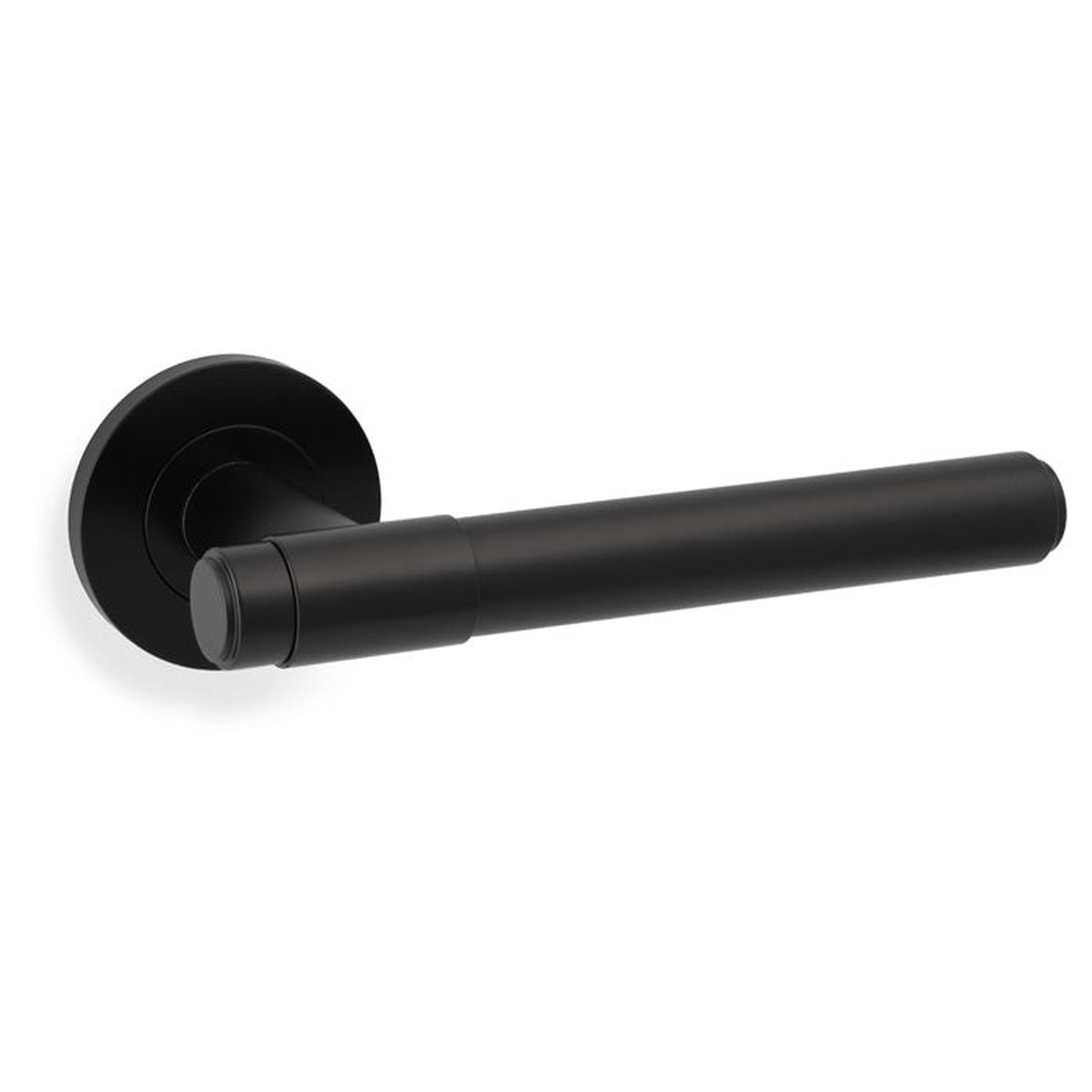 Alexander & Wilks - Kingston Plain Lever on Round Rose-Black