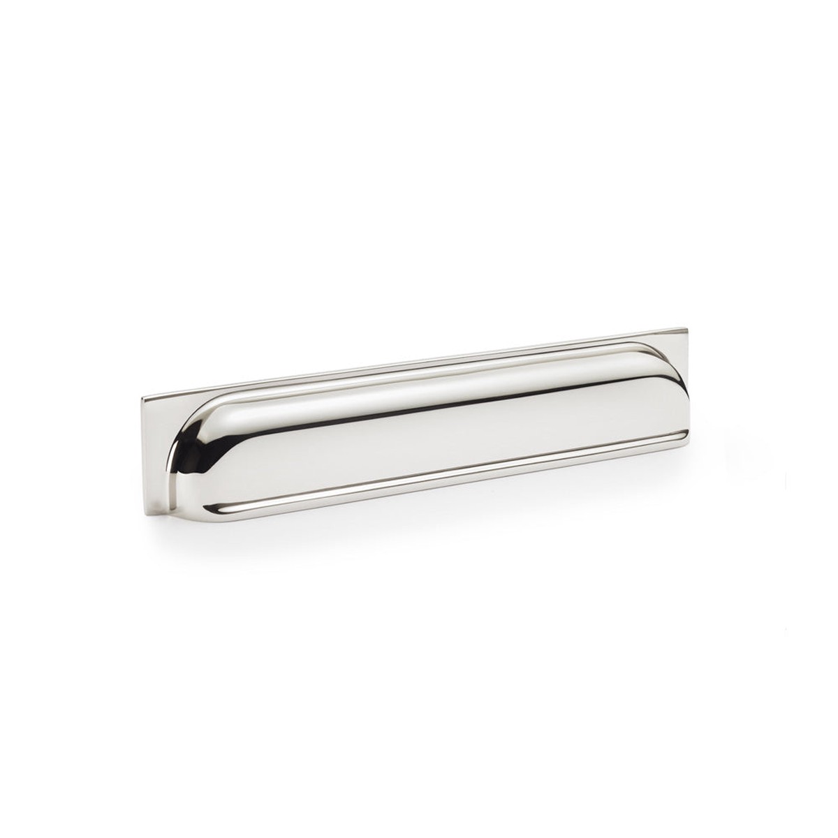 Alexander & Wilks - Quantock Cup Pull Handle 203mm C/C Polished Nickel