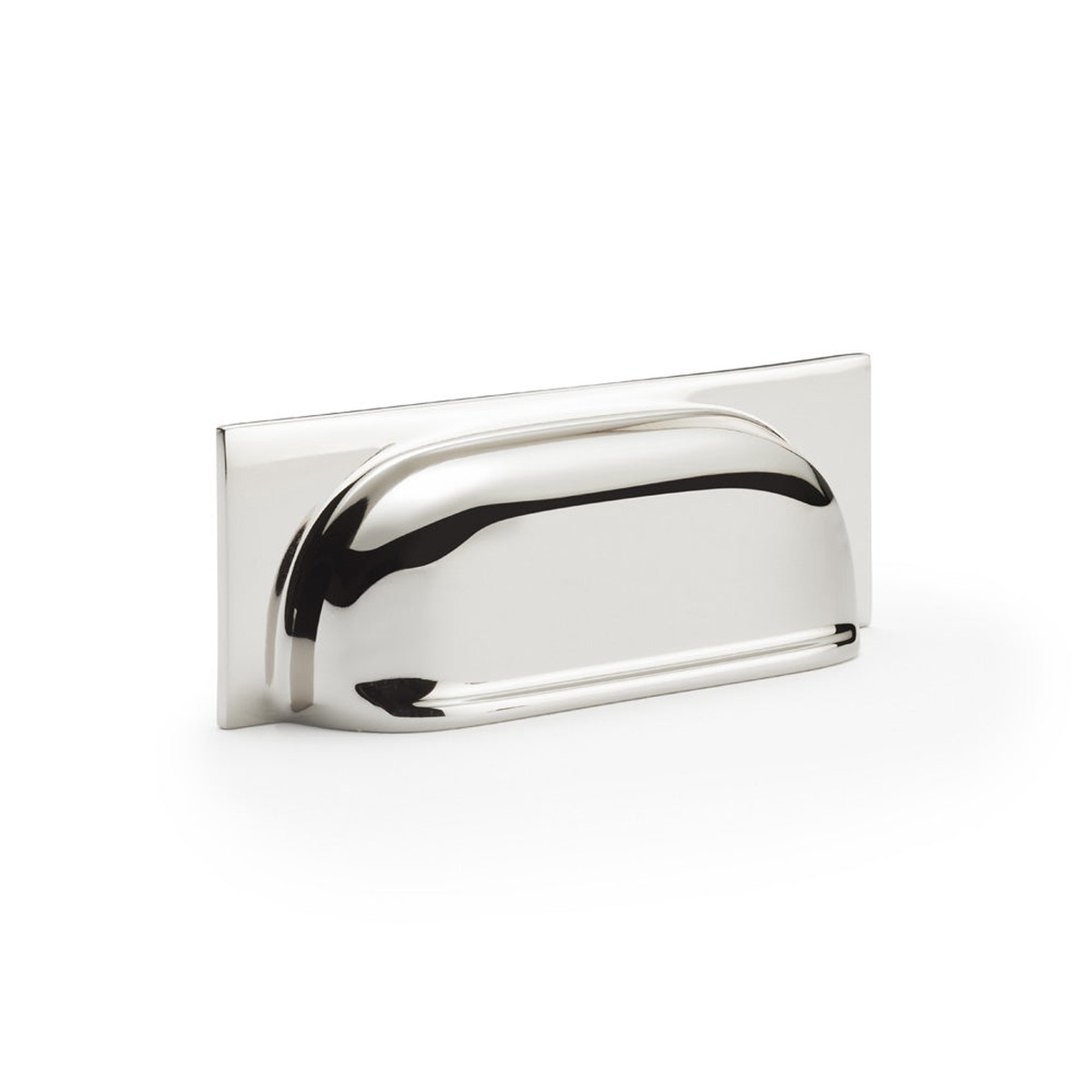 Alexander & Wilks - Quantock Cup Pull Handle 96mm C/C Polished Nickel