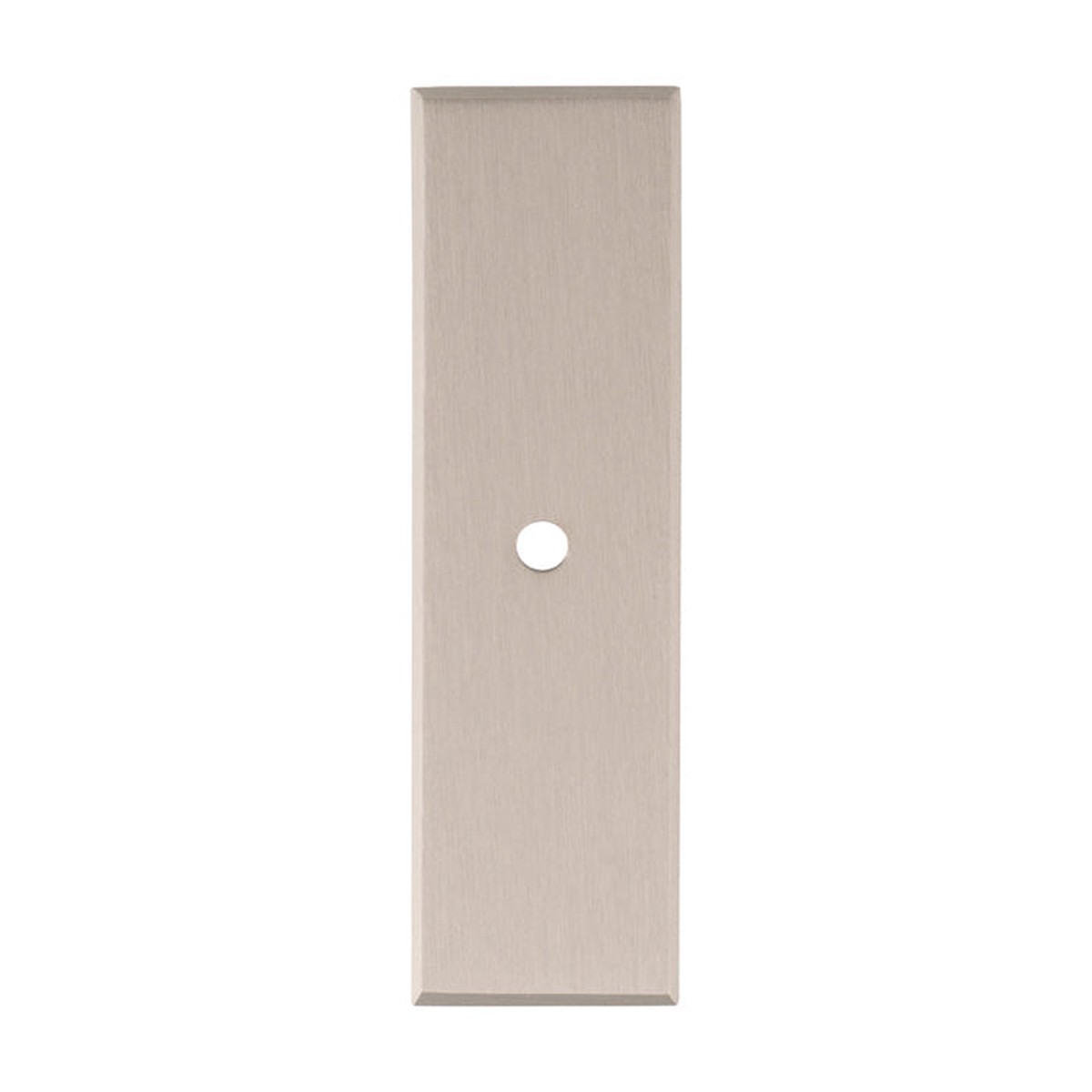 Alexander & Wilks - Rectangular Cabinet Knob Backplate-Satin Nickel