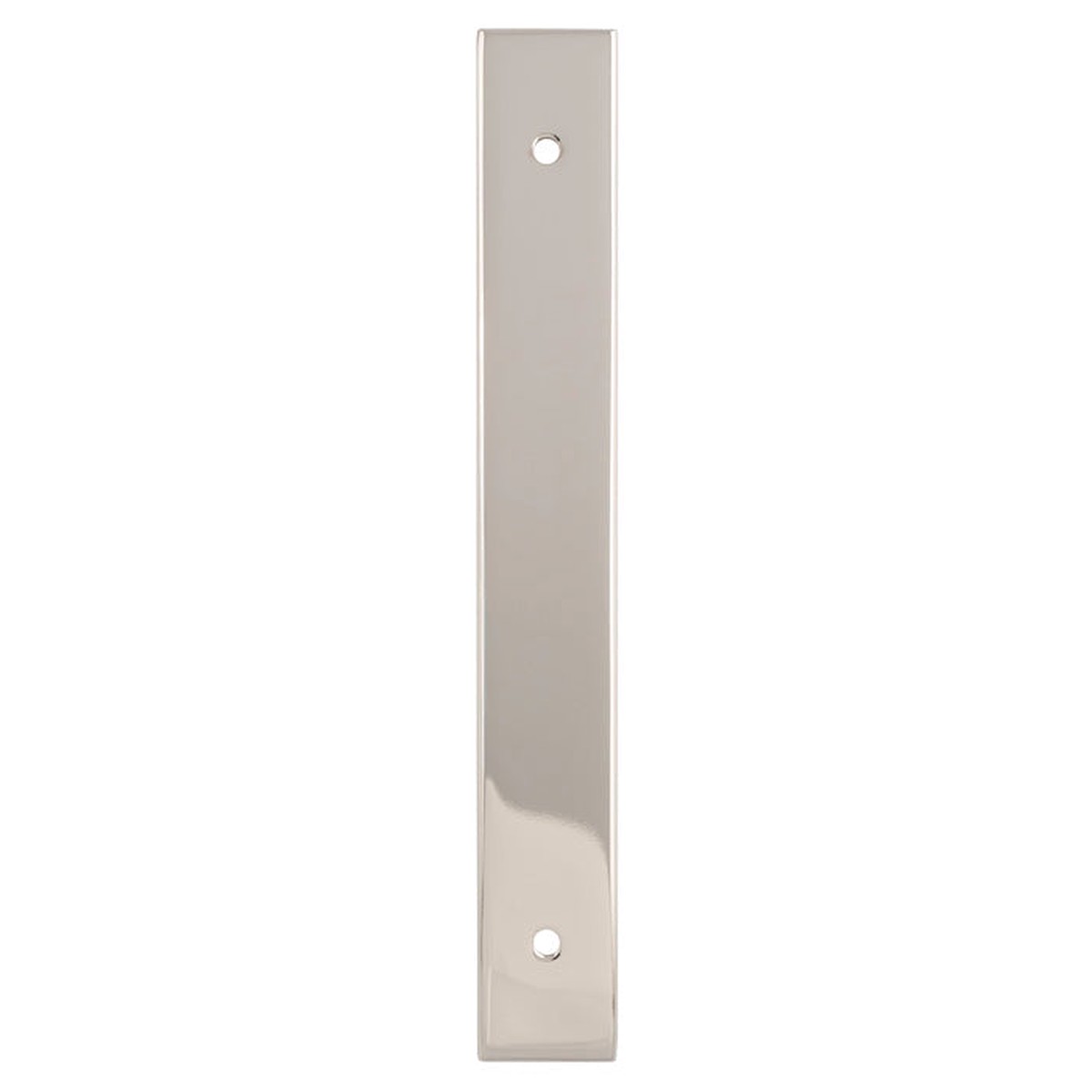 Alexander & Wilks - Rectangular Cabinet Pull Backplate-Polished Nickel-168X22X3mm - 128mm C/C