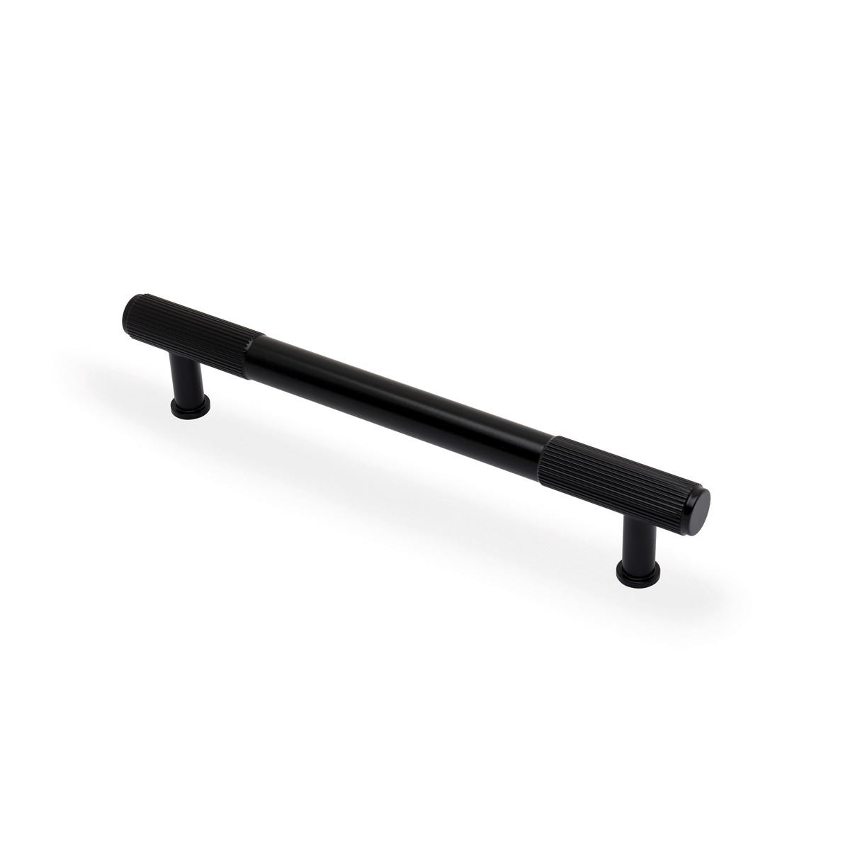 Alexander & Wilks - Washington Reeded End Cabinet Pull-Black-160mm