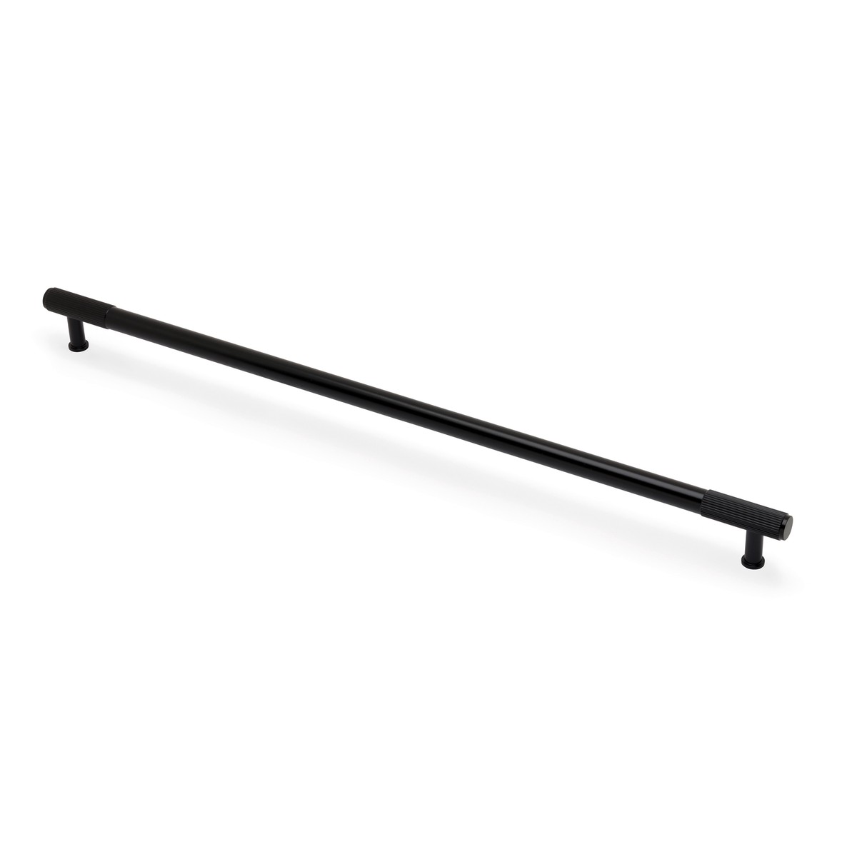 Alexander & Wilks - Washington Reeded End Cabinet Pull-Black-448mm